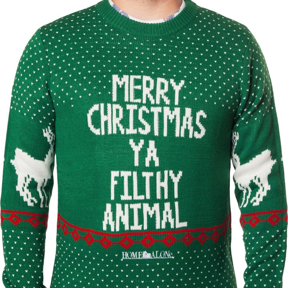 Merry Christmas ya filthy animal Sweater